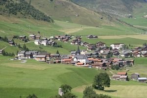 A Swiss town down below
