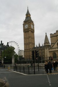 The Big Ben with the London Eye 