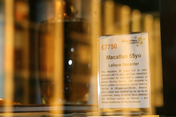 One rather expensive bottle of whisky