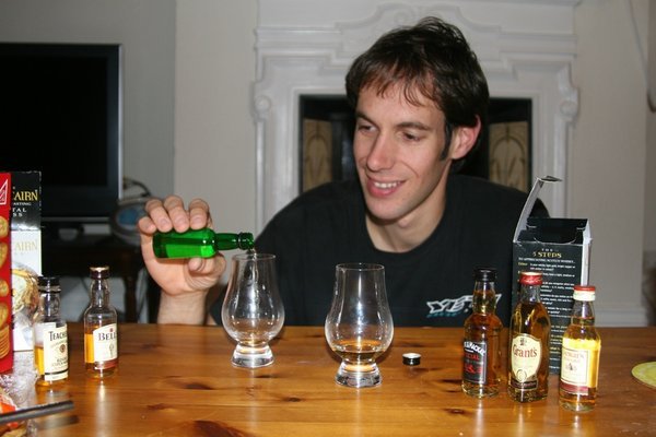 Pouring the Whisky