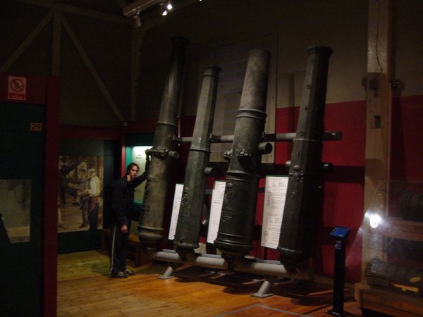 Some of the big cannons