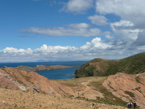 Isla del Sol on Lake Titicaca. 