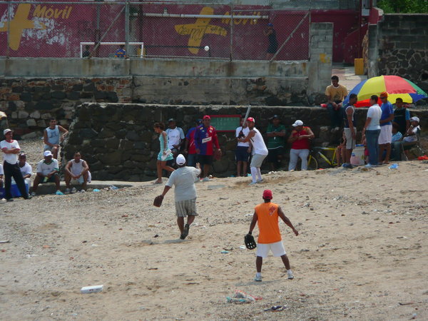 Locals playing softball in Casco Viejo.