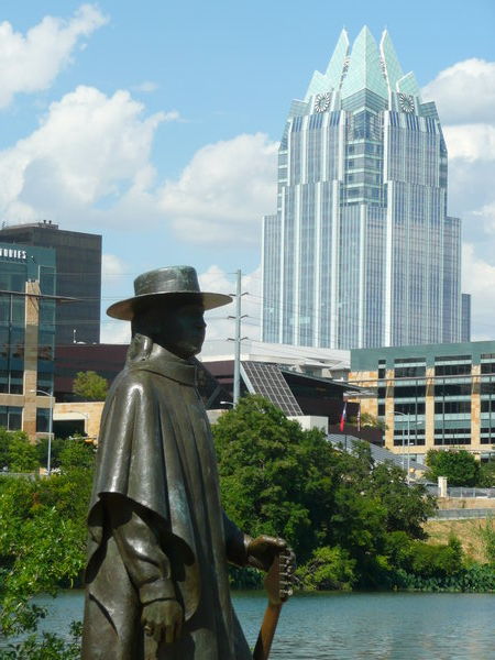 Statue of Stevie Ray Vaughan
