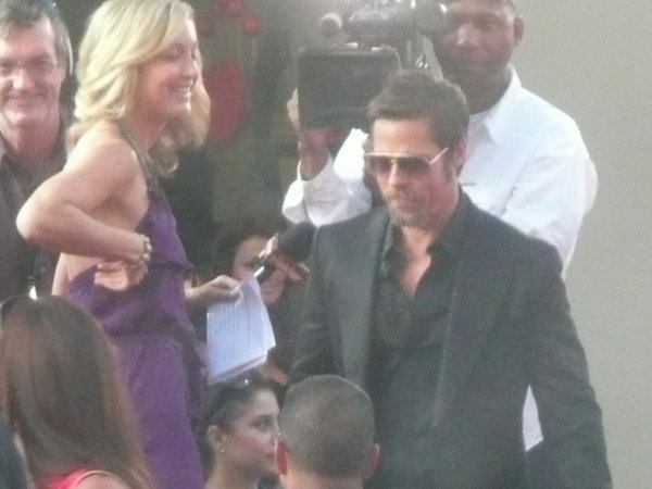Brad Pitt at the movie premier.