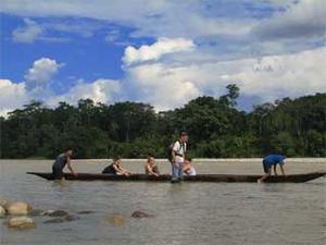 Canoe Transport, Ecuadorian Amazon