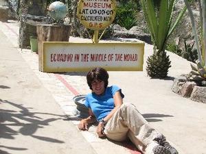 Me sitting on the Equator