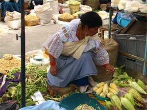 Local Woman selling veggies