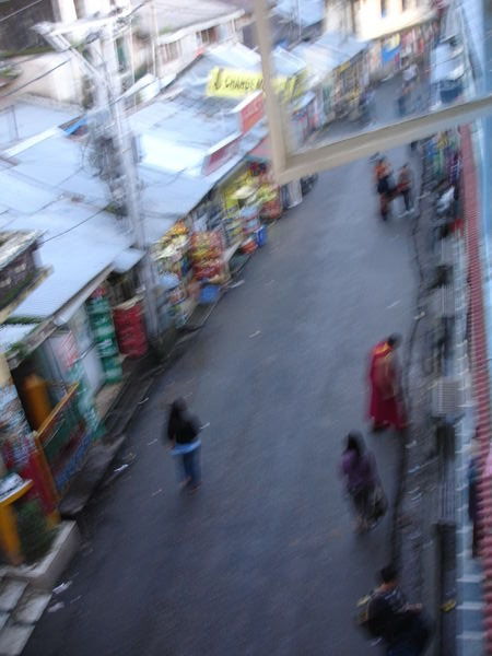 street below