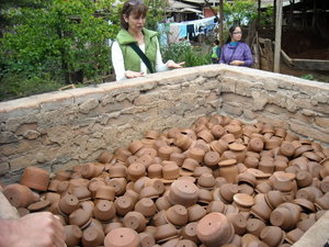 the top of the kiln