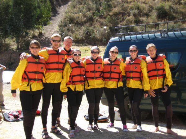 The rafting team!
