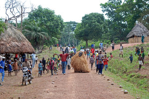 Parade through the village
