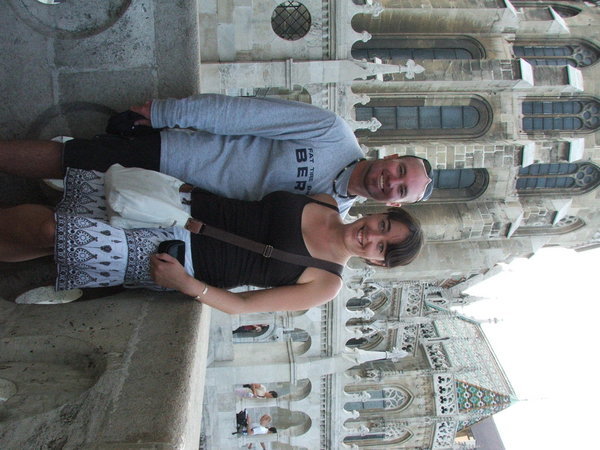 David and I at the castle