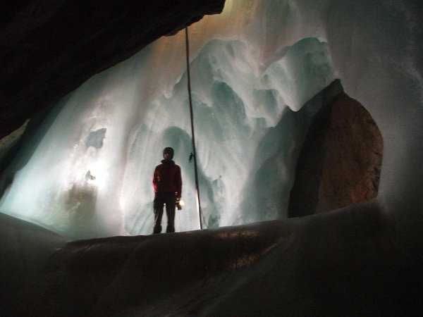 Inside the ice caves