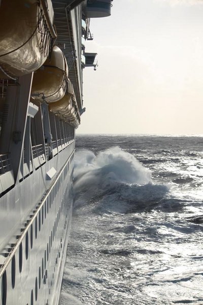Some rough seas.