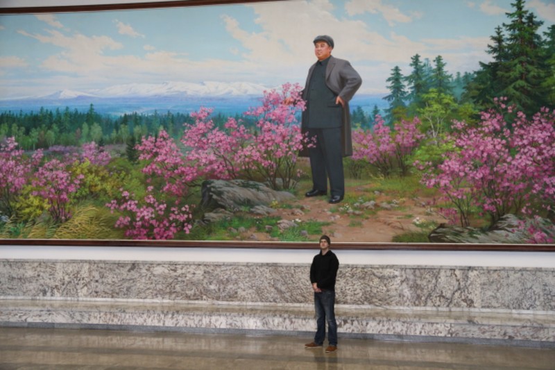 Portrait of Kim Il Sung at the People's Study House