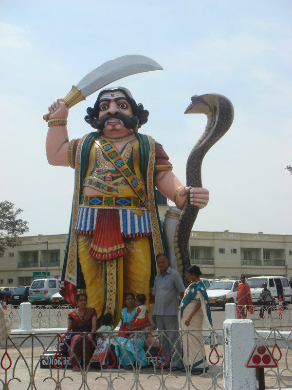Giant Mahisha Statue