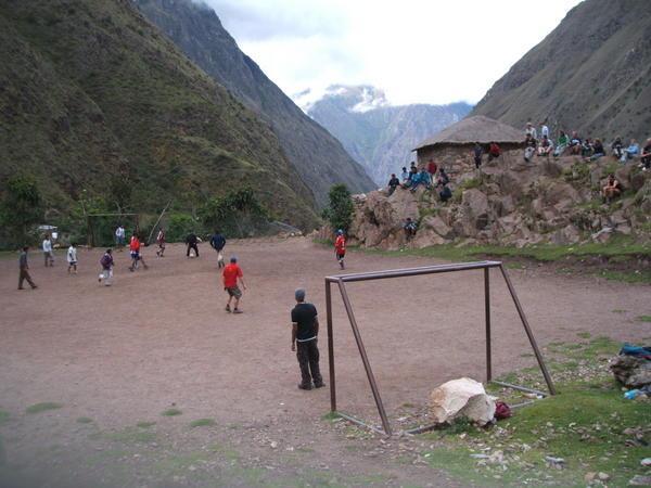 Footie in the mountains