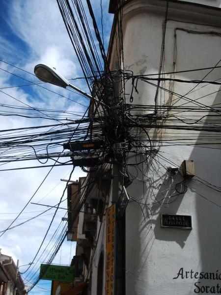 City cabling, Bolivia style!
