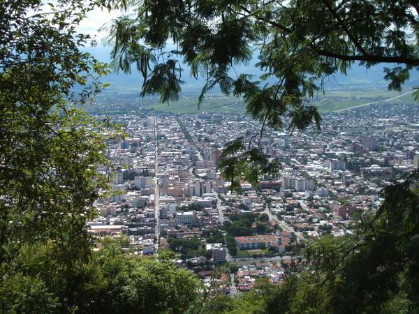 View of Salta from San Bernadino hill