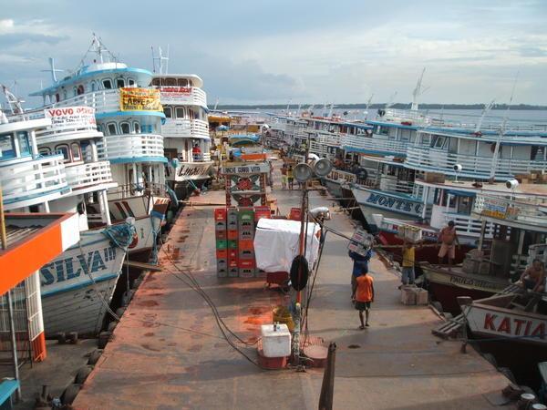 Boats at the docks, Manaus