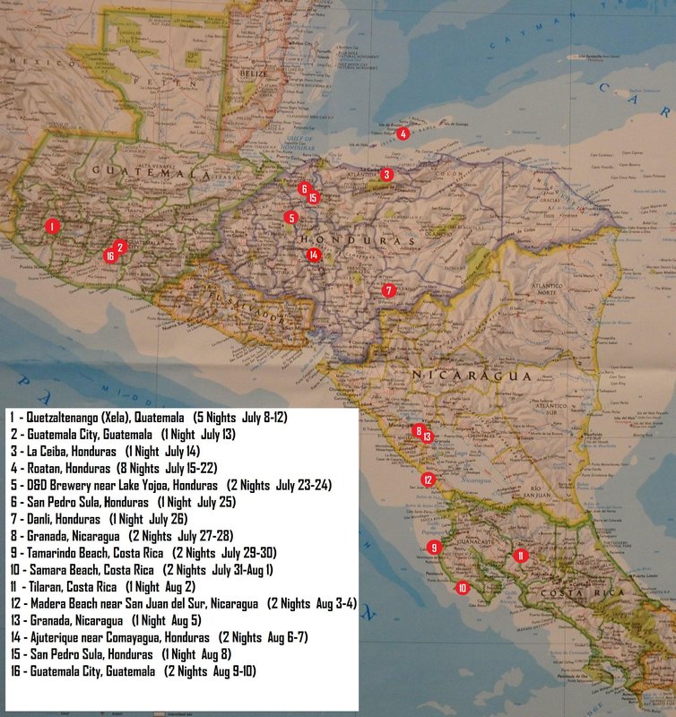 Map of Complete Trip