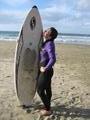 me and my surfboard