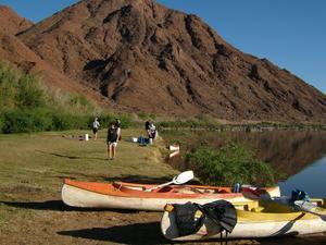 Canoeing Orange River