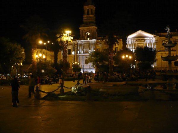 Plaza de Arms by night