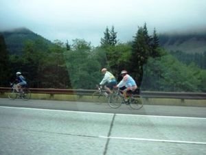 Bike Races Along I-90 in Washington