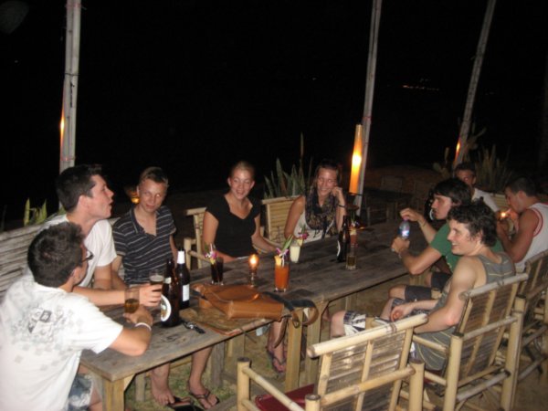 Our group of friends on our first night on Ko Samui