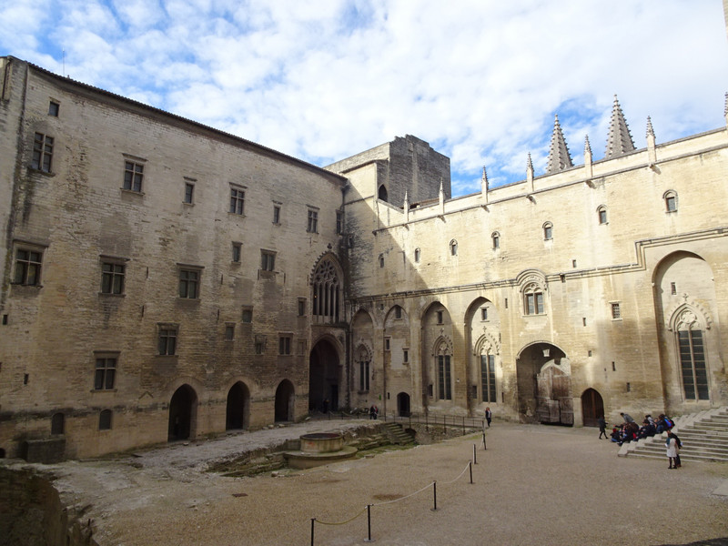 One of the two main courtyards