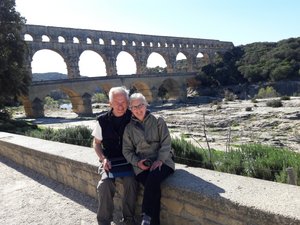 At the Pont du Gard