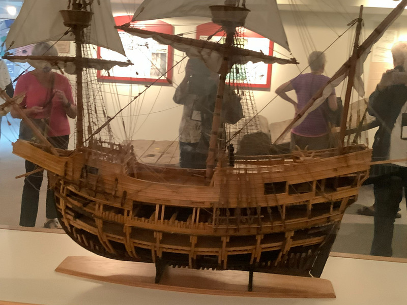 Model of a Basque whaling ship from the 1500s