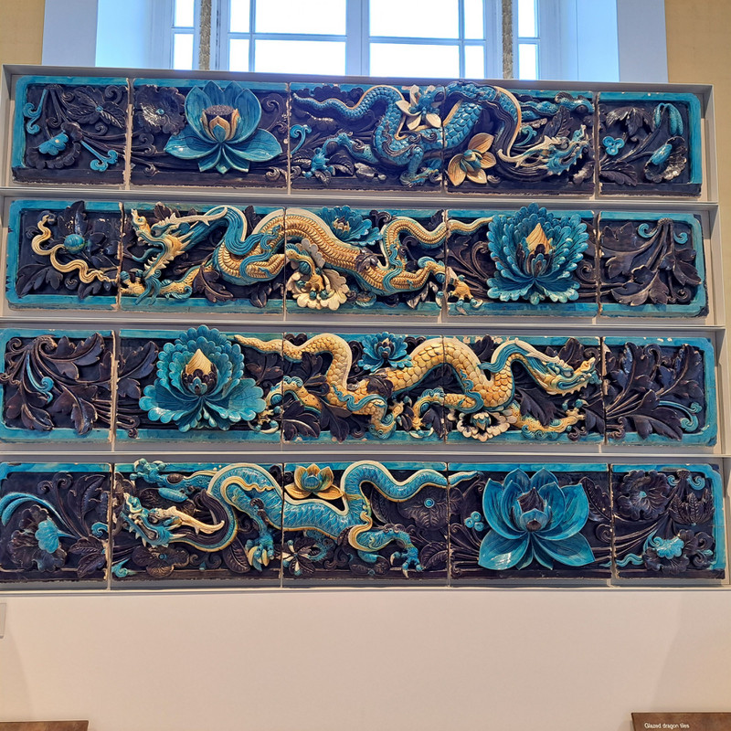 Glazed Dragon Tiles, late Ming Dynasty