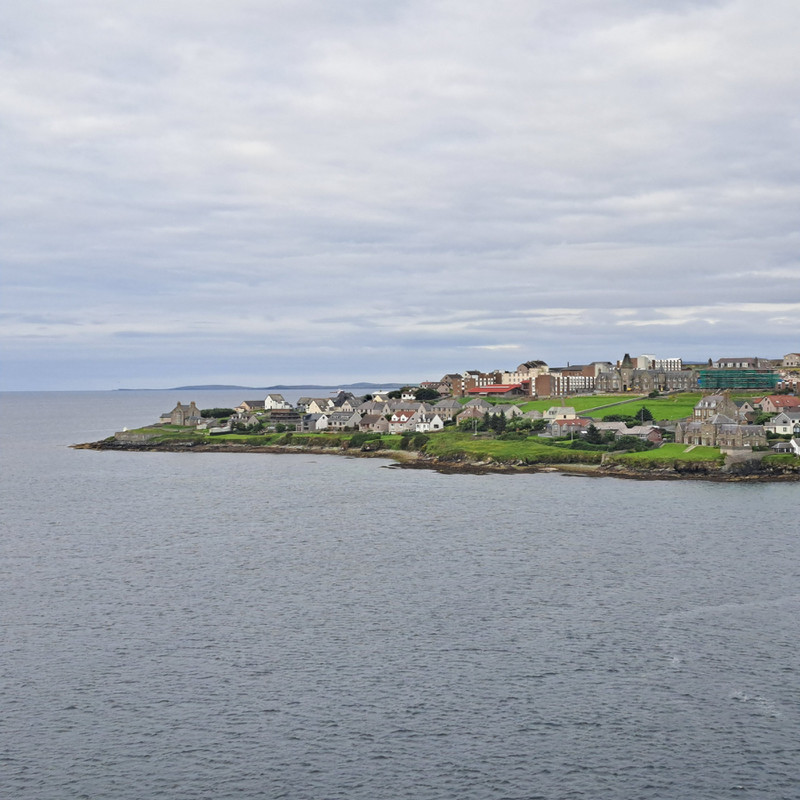 A first view of Lerwick, Shetland Islands