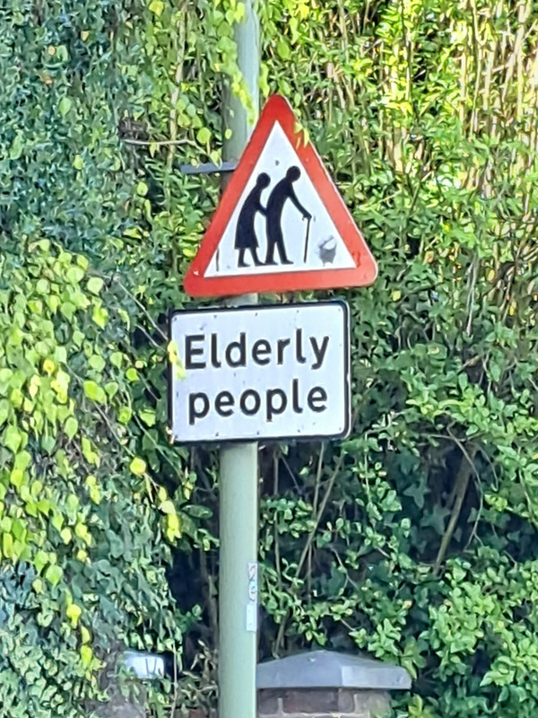 Elderly people warning
