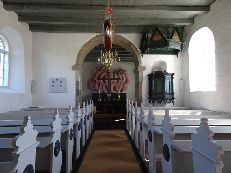 Inside Garding church