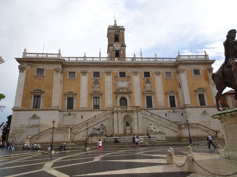 Building on the piazza of the Campidoglio