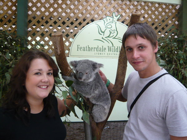 me & yoli with a koala