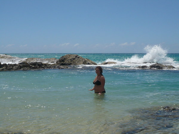 yoli in the champagne pools