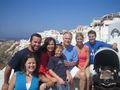 The whole family in Santorini