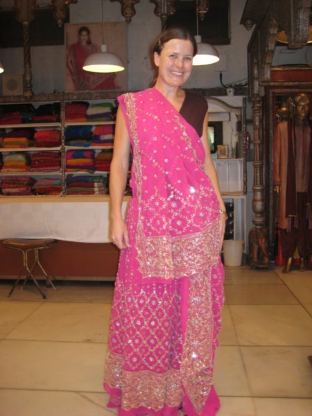Me trying on beautiful Indian outfits!