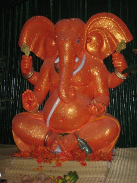 Another Ganesh -- Orange + Glitter = Totally Awesome!