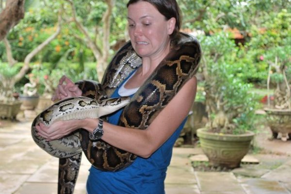 Me & a python -- ahhh!