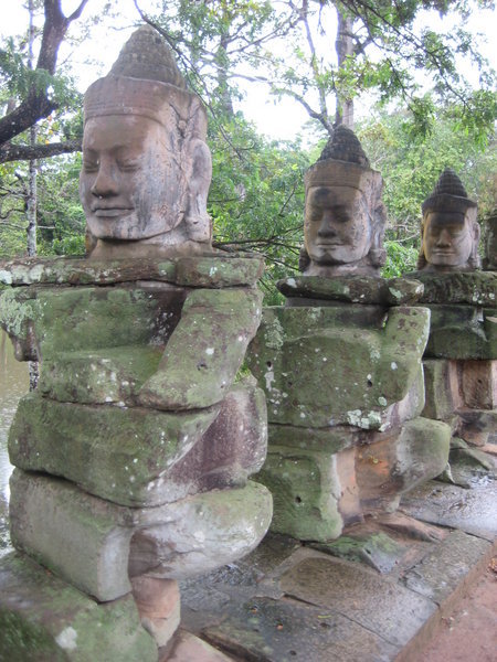 stone carvings on the entryway to temples