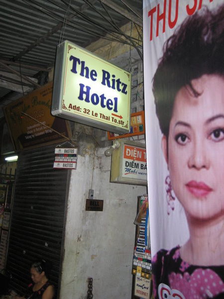 the Ritz Hotel in Hanoi