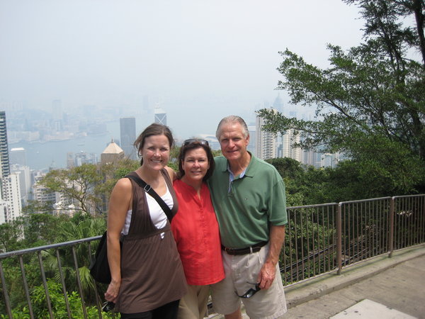me & mom & dad at the Peak in Hong Kong