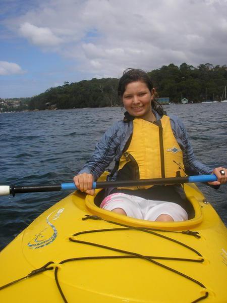 Mandy kayaking