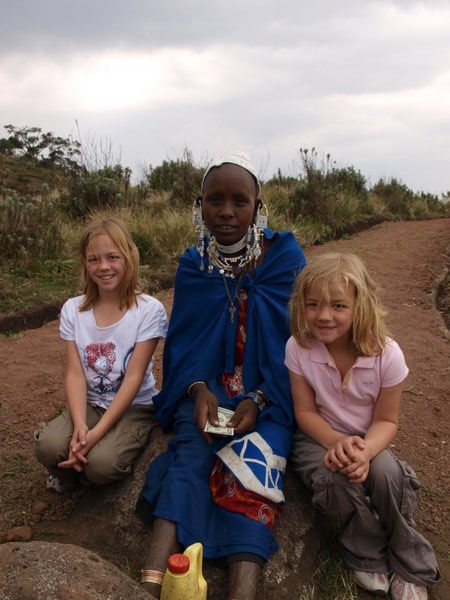 Maasi women and the girls